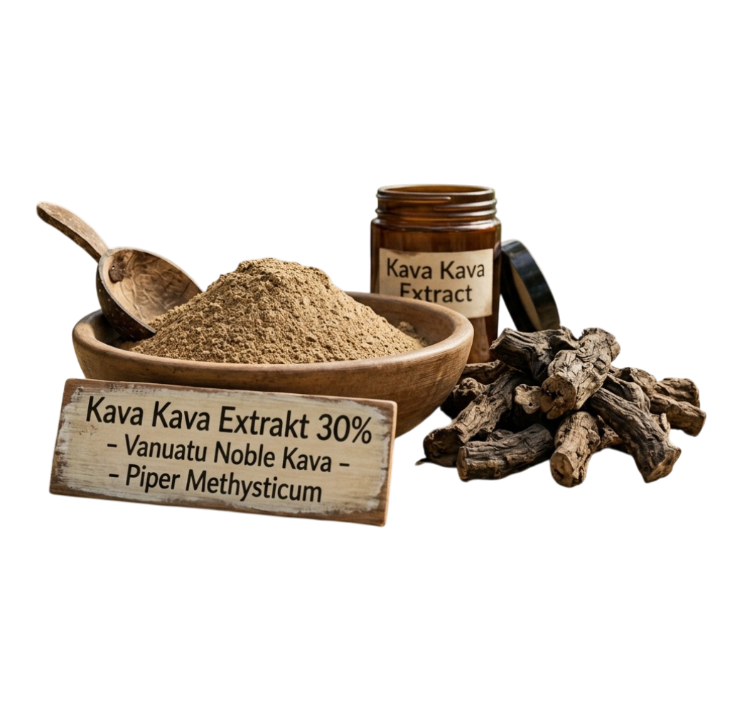 Kava Kava Extrakt 30% Pulver Piper Methysticum Vanuatu Noble Kava 10gr